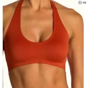 Free People Intimately Amber Neo Halter top in Rust- Size Medium